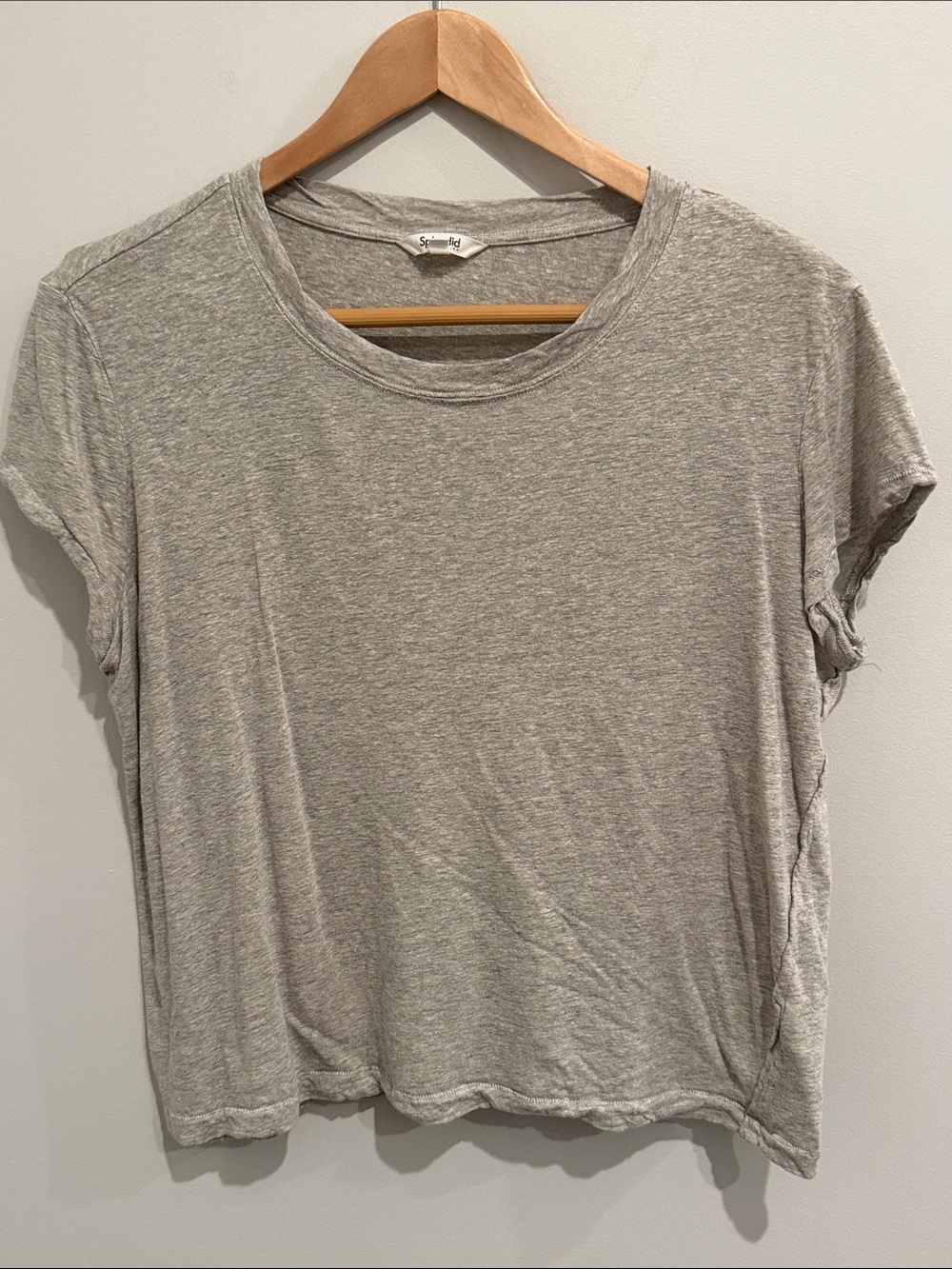 Splendid Heather Gray Short Sleeve Crewneck Tee